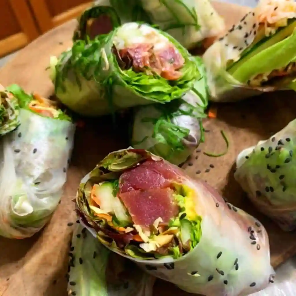 Rice Paper Tuna Rolls