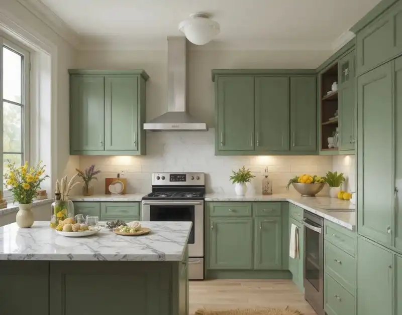 15 green kitchen cabinet ideas.