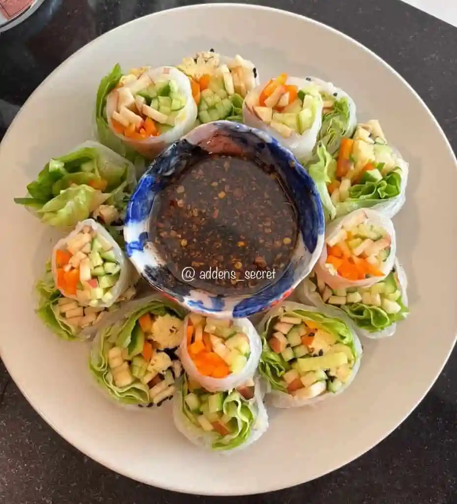 Vegetarian Fried Rice Paper Rolls