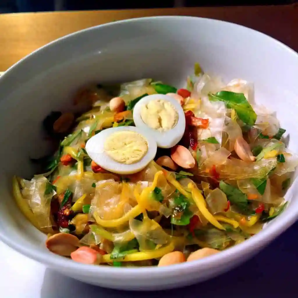 Rice Paper Recipe Salad (Bánh Tráng Trộn)