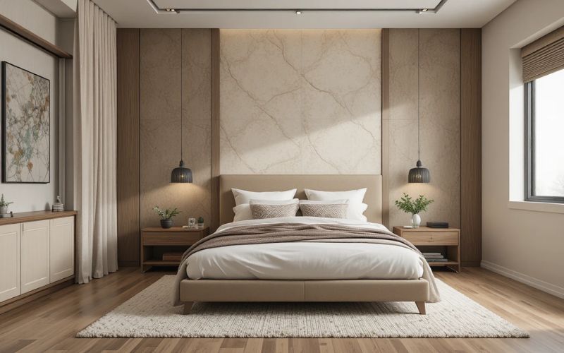 Add a Decorated Accent Wall bedroom look