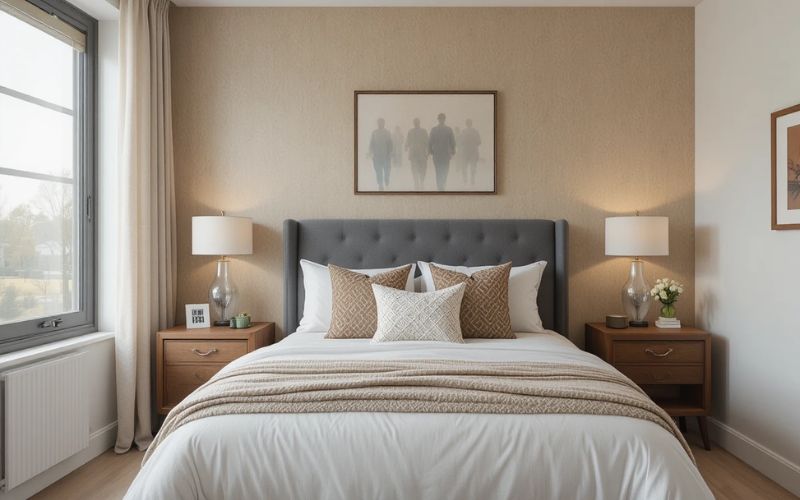 Add a Statement Accent Wall Guest bedroom look