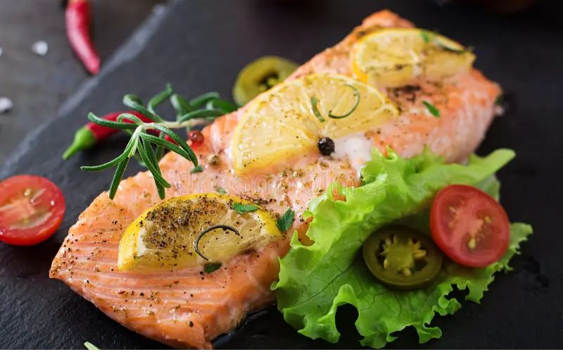 Baked Lemon Herb Salmon look