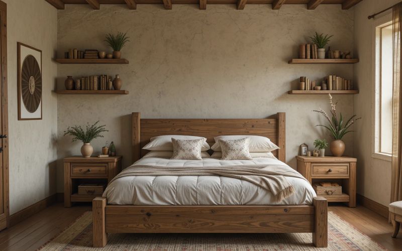 Bring in Natural Wood Elements bedroom look