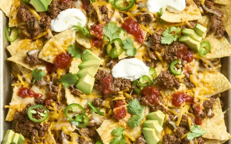 Cheesy Beef Nacho Bake recipe look