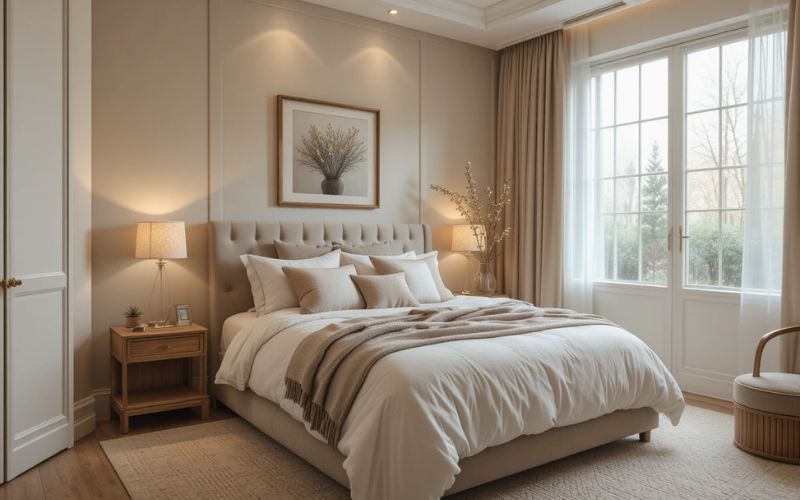 Choose a Warm & Calming Color Palette Cozy bedroom