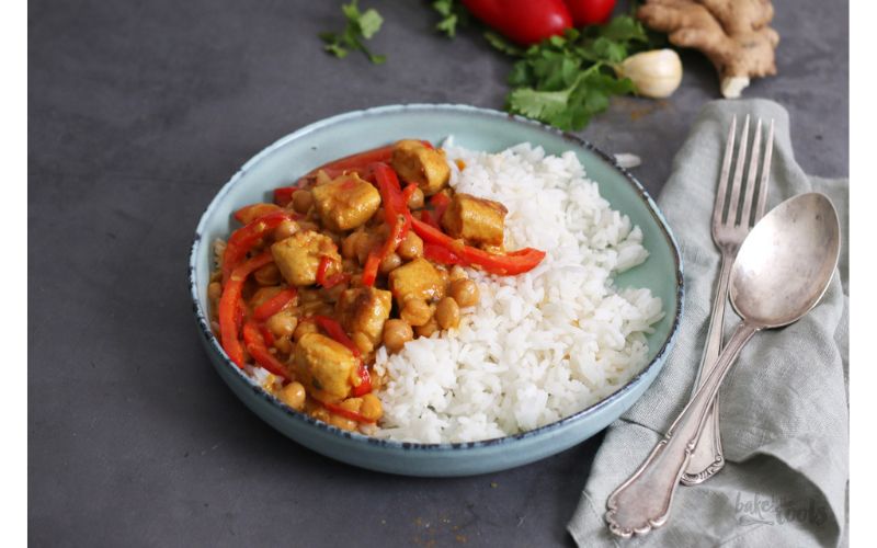 Coconut Curry Rice with Crispy Chickpeas recipe Look