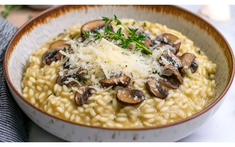 Creamy Mushroom Rice with Parmesan look