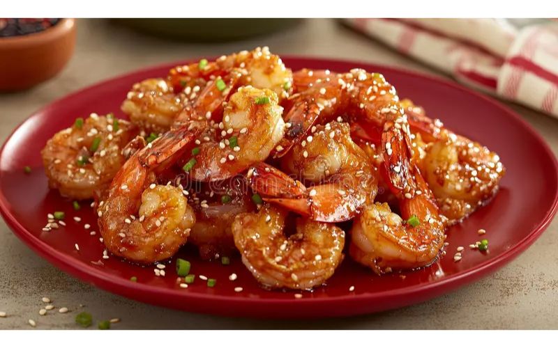 Crispy Honey Garlic Shrimp look 