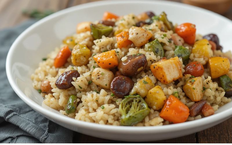 Garlic Butter Rice with Roasted Vegetables recipe Look