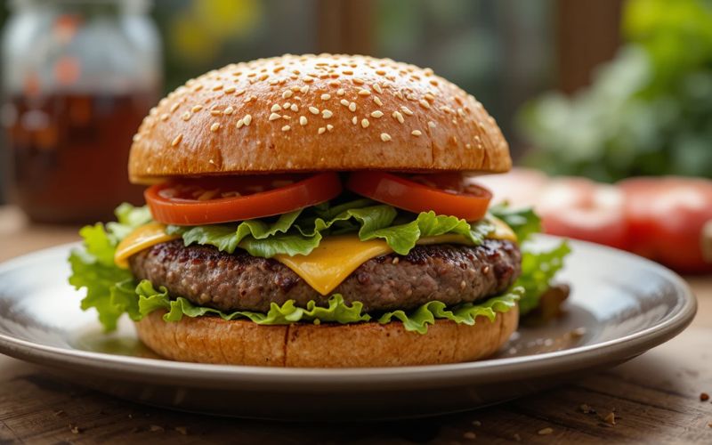 Homemade Beef Burgers recipe look