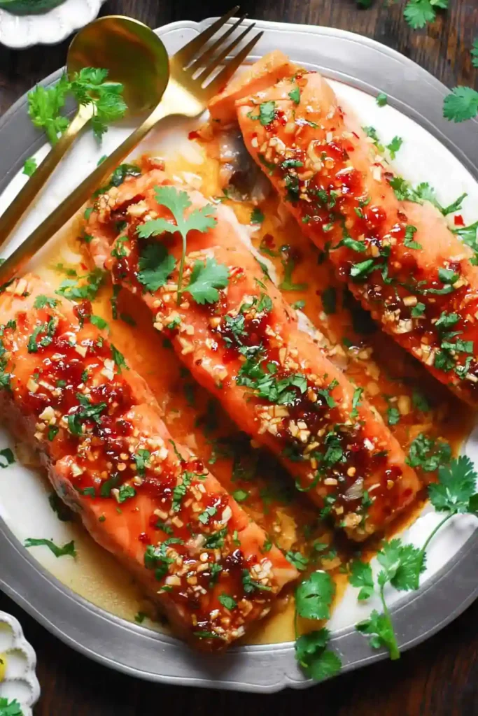 honey garlic glazed salmon recipe