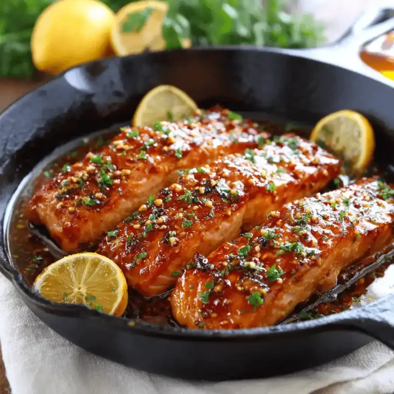 Honey Garlic Glazed Salmon Recipe