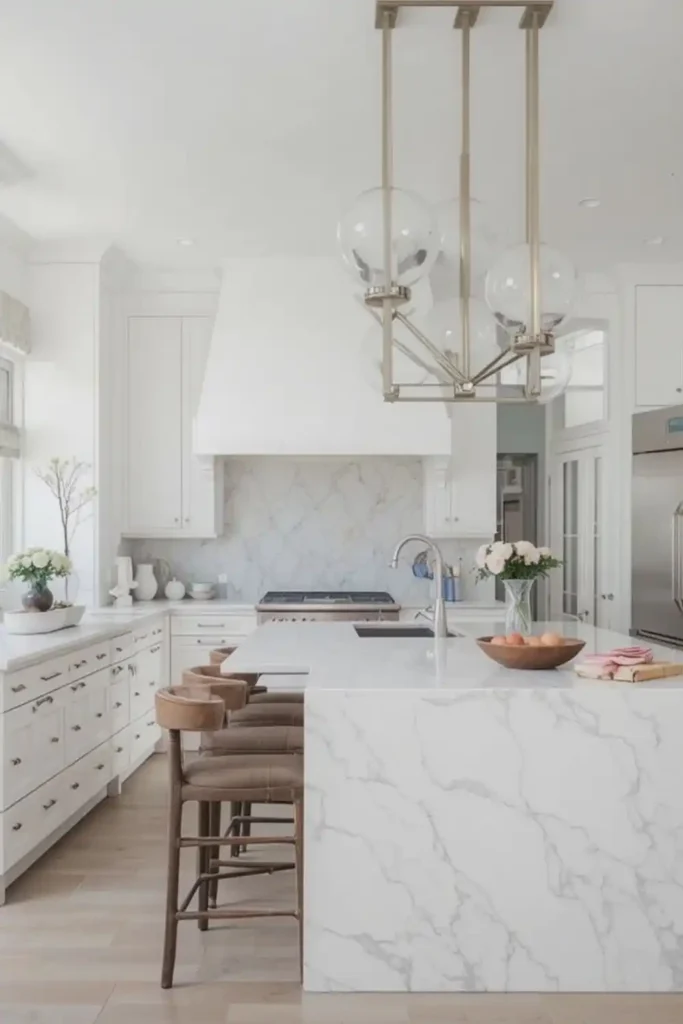 Minimalist Elegance Kitchen Island look