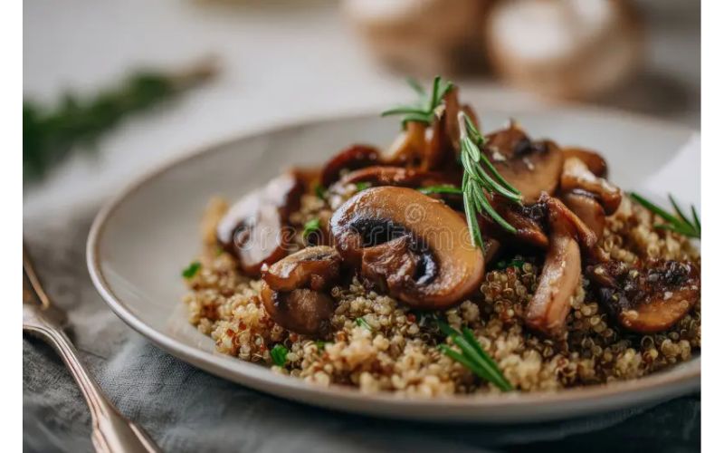 Mushroom & Rice Sauté with Lemon and Herbs recipe Look