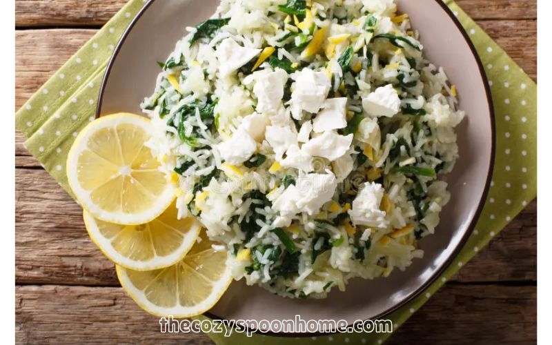Spinach & Rice recipe Look