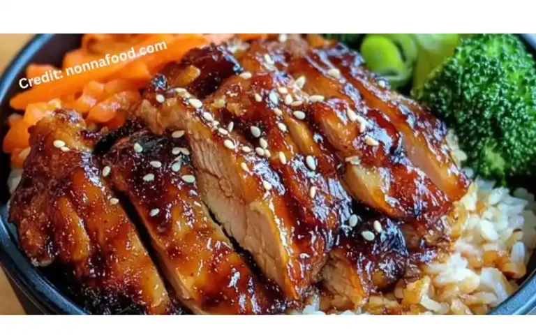Sticky Chicken Rice Bowls recipe