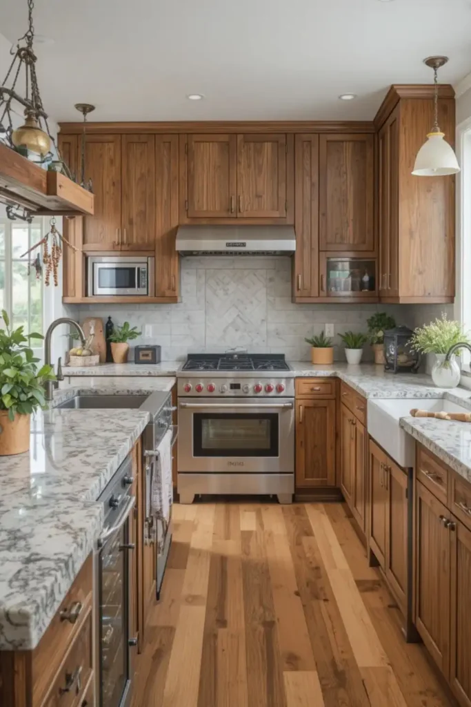 Sustainable kitchen remodel with bamboo, reclaimed wood, and eco-conscious materials