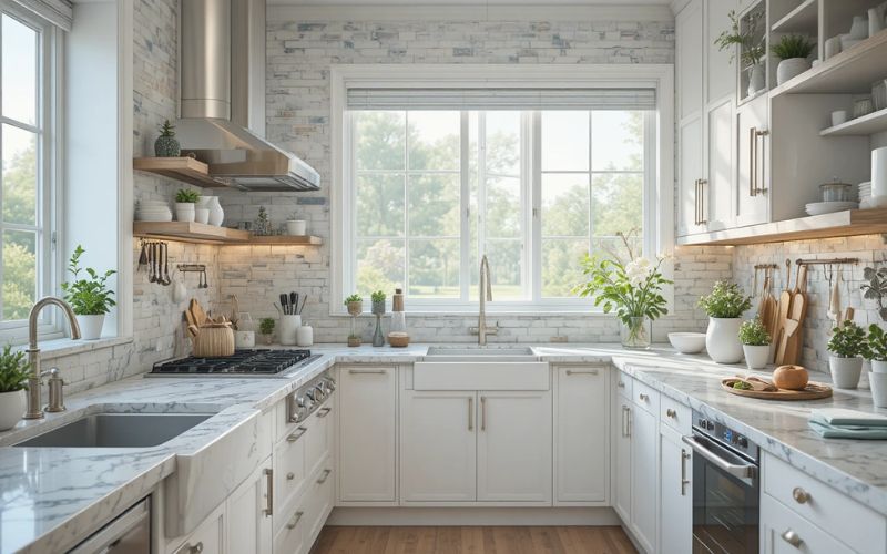 Upgrade Your Backsplash for a Dramatic Effect kitchen look