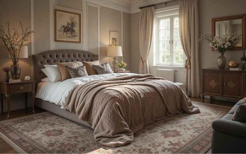 Use Cozy Textures Throughout Guest bedroom look