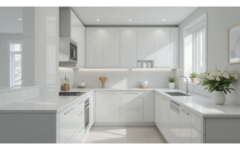 Use Light Colors to Open Up the Space kitchen