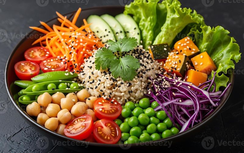 Veggie-Packed Quinoa Bowl look