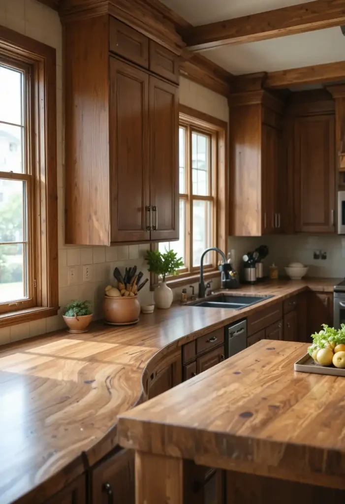 Multipurpose and Sturdy Wood Kitchen Counters to Use Every Day