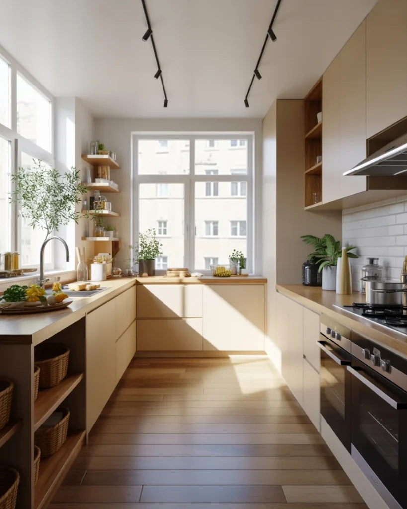 Sleek kitchen with organized counters, modern appliances, and natural light